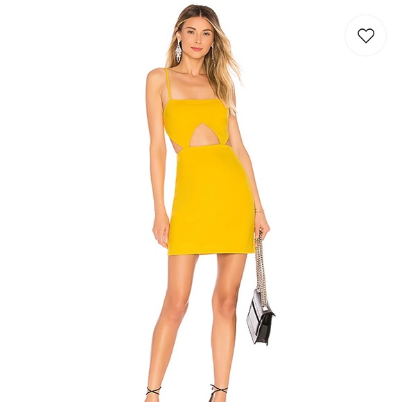 h:ours Maudee dress - lemon yellow from revolve - Picture 3 of 5